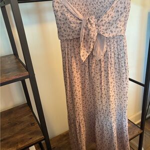 Floral Strapless Dress